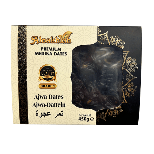 ALNAKHLAH MADINA AJWA DATES 450 GR ALNAKHLAH MADINA AJWA DATES 450 GR