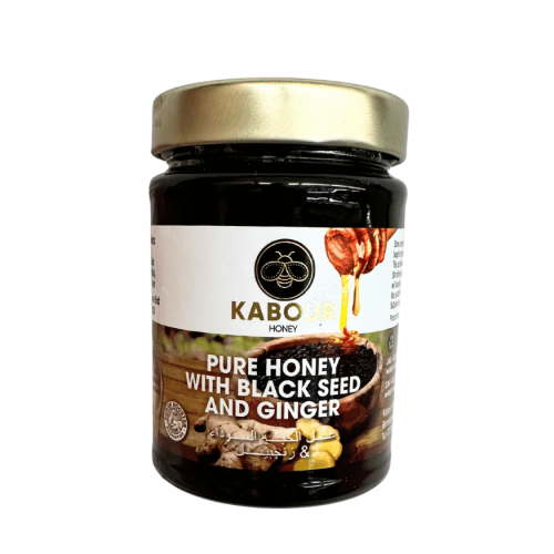 KABOUR WITH BLACK SEEDS AND GINGER HONEY 370 GR