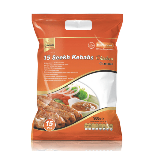 CROWN 15 SEEKH KEBABS CHICKEN 900 GR