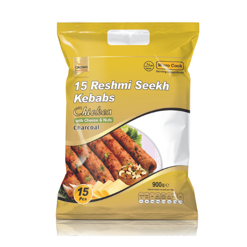 CROWN 15 RESHMI SEEKH KEBABS CHICKEN 900 GR