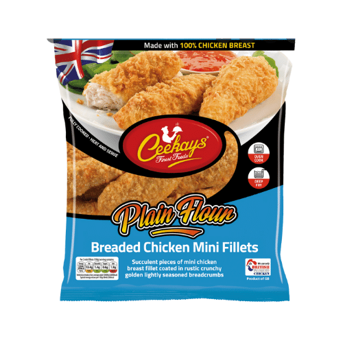 CHEEKAYS BREADED CHICKEN MINI FILLETS 500 GR