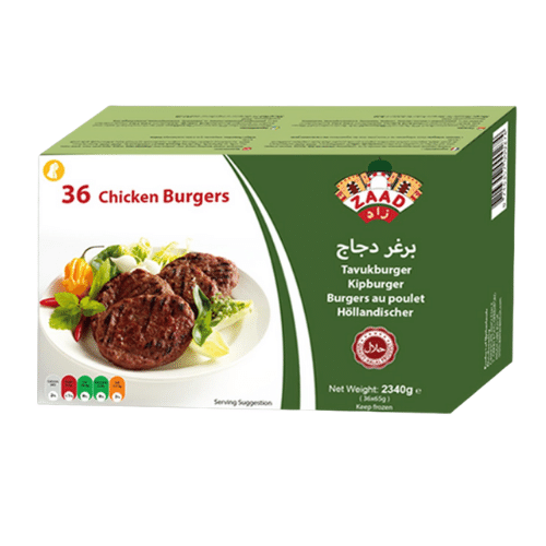 ZAAD 36 CHICKEN BURGERS 2160 GR