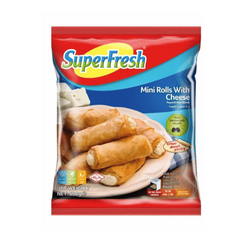 SUPERFRESH CHEESE MINI ROLLS 500 GR