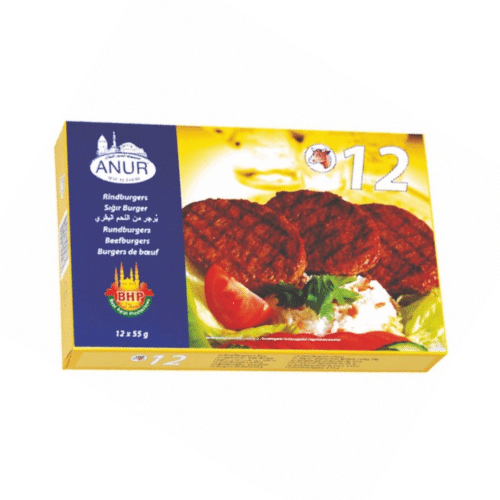 ANUR 12 BEEF BURGERS 12PCS