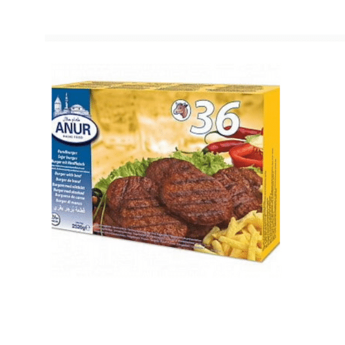 ANUR BEEF BURGER  36PCS