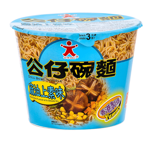 DOLL BOWL NOODLE VEGETARIAN SESAME OIL 107 GR