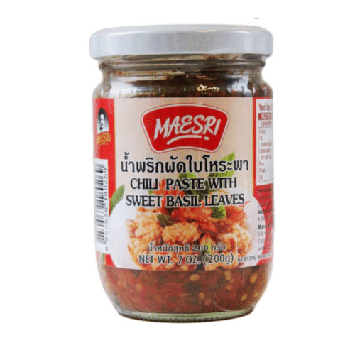 MAESRI CHILLI PASTE SWEET BASIL LEAVES 200G