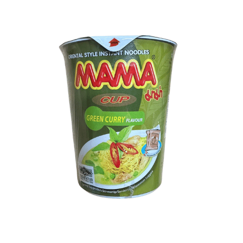 MAMA CUP GREEN CURRY NOODLE 70 GR