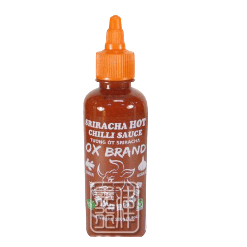 OX SRIRACHA HOT CHILLI SAUCE GINGER&GARLIC 515 GR