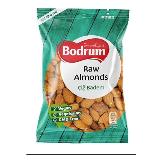 BODRUM ALMOND RAW 600 GR BODRUM ALMOND RAW 600 GR