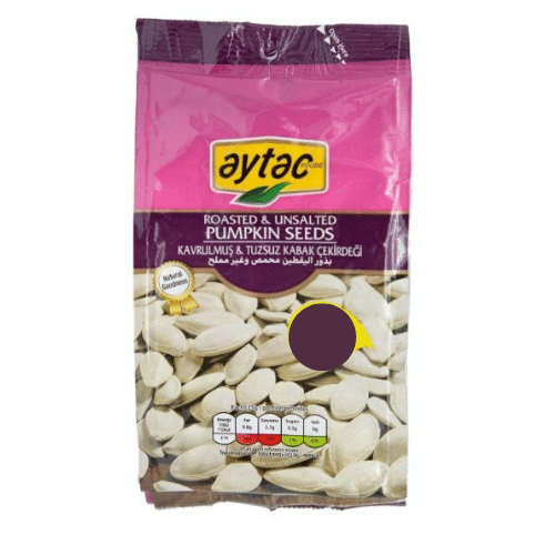 AYTAC PUMPKIN SEEDS ROASTED&UNSALTED 130 GR