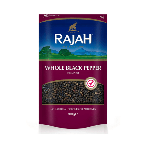 RAJAH WHOLE BLACK PEPPER 100 GR