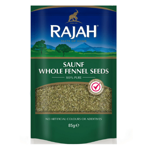 RAJAH WHOLE FENNEL SEEDS 85 GR