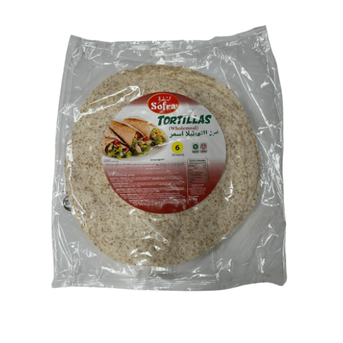 SOFRA TORTILLAS WHOLE WHEAT WRAP 378 GR