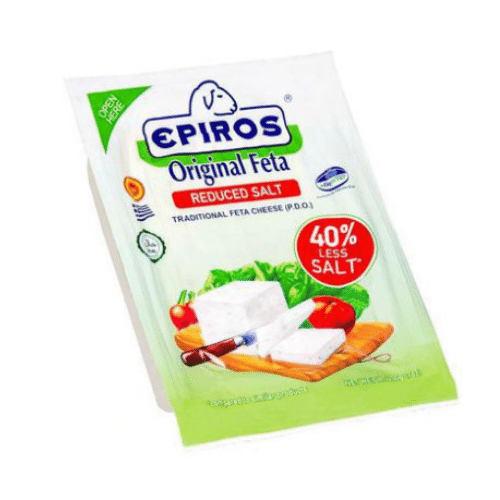 EPIROS FETA CHEESE REDUCED SALT 200 GR