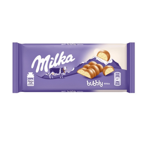 MILKA BUBBLY WHITE  95 GR