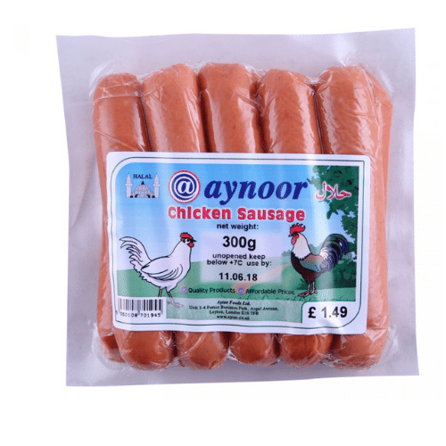 AYNOOR CHICKEN SAUSAGE 300G
