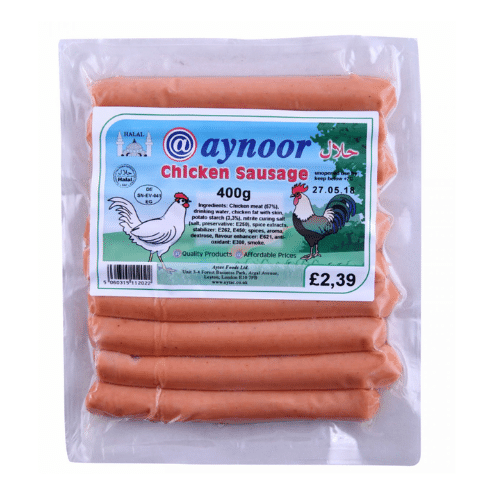 AYNOOR CHICKEN SAUSAGE 400 GR
