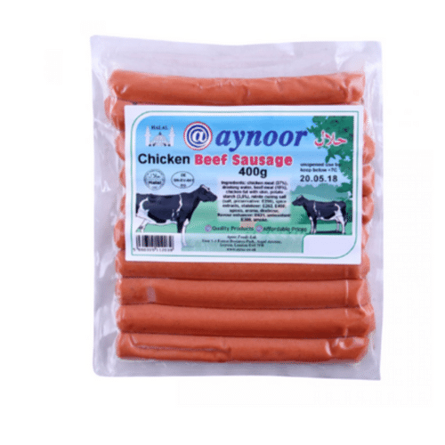 AYNOOR BEEF&CHICKEN SAUSAGE 400 GR