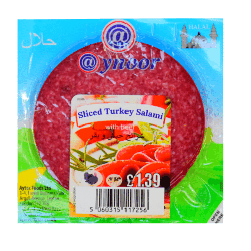 AYNOOR TURKEY SALAMI WITH BEEF 200 GR
