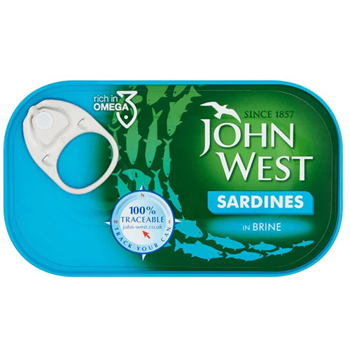 JOHN WEST SARDINES IN BRINE 120 GR JOHN WEST SARDINES IN BRINE 120 GR