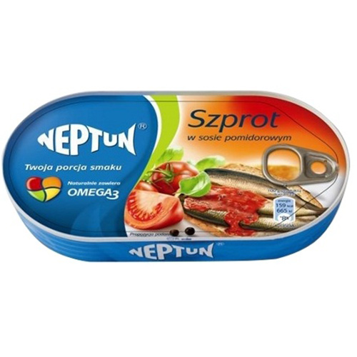NEPTUN SPRAT IN TOMATO SAUCE 170 GR NEPTUN SPRAT IN TOMATO SAUCE 170 GR