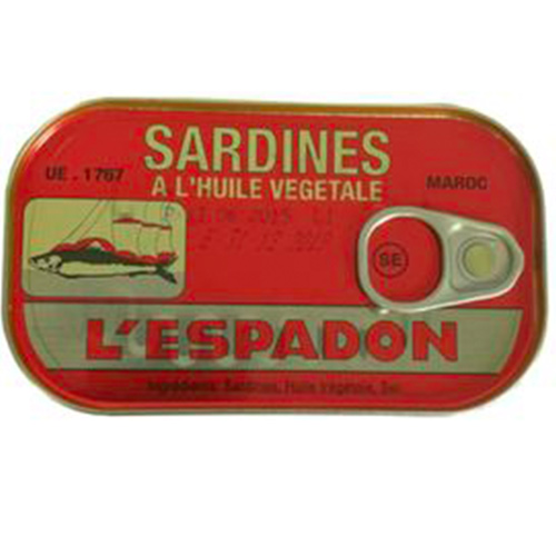 LESPADON SARDINES 125 GR LESPADON SARDINES 125 GR