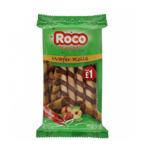 ROCO WAFER ROLLS HAZELNUT 250 GR