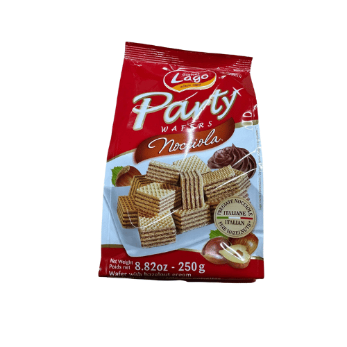 LAGO PARTY WAFERS HAZELNUT 250 GR