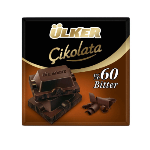 ULKER CHOCOLATE  60% BITTER 30 GR