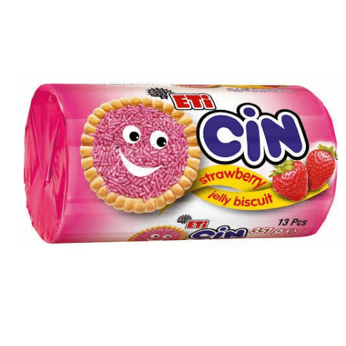 ETI CIN STRAWBERRY JELLY BISCUIT 325 GR