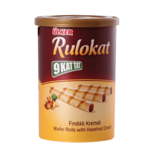 ULKER WAFER ROLLS W. HAZELNUT CREAM 170 GR