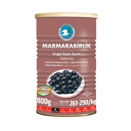 MARMARA BIRLIK BLACK OLIVES M 800 GR MARMARA BIRLIK BLACK OLIVES M 800 GR