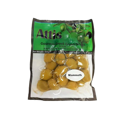 ATTIS GREEN HALKIDIKI OLIVES 400 GR ATTIS GREEN HALKIDIKI OLIVES 400 GR