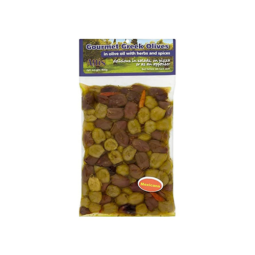 ATTIS MEXICANA OLIVE MIX HOT 400G ATTIS MEXICANA OLIVE MIX HOT 400G