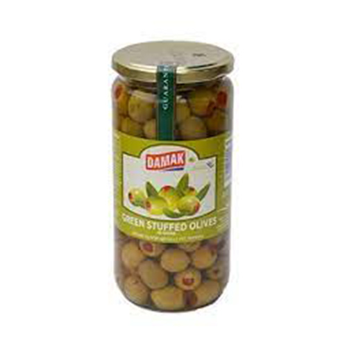 DAMAK STUFFED GREEN OLIVES 700 GR DAMAK STUFFED GREEN OLIVES 700 GR