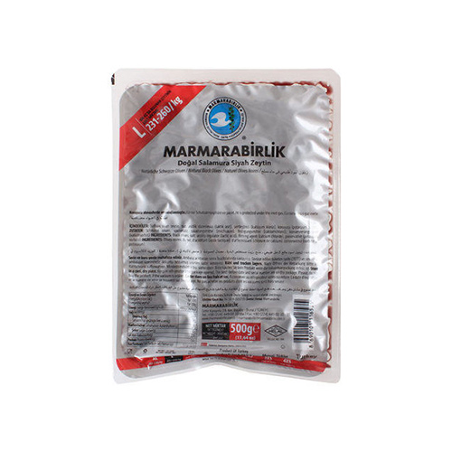 MARMARABIRLIK BLACK OLIVES L SILVER 500 GR MARMARABIRLIK BLACK OLIVES L SILVER 500 GR