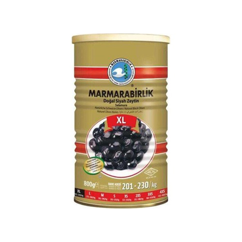 MARMARABIRLIK BLACK OLIVES XL 800 GR MARMARABIRLIK BLACK OLIVES XL 800 GR