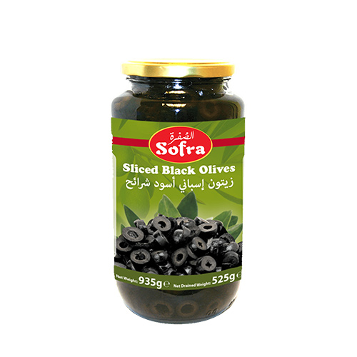 SOFRA SLICED BALCK OLIVES 935 GR
