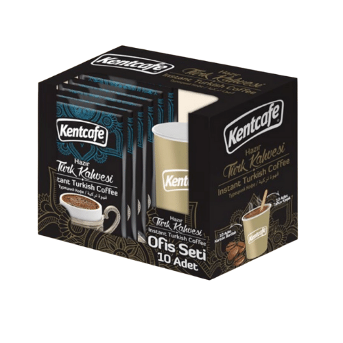 KENTCAFE INSTANT TURKISH COFFEE SUGAR 10PCS