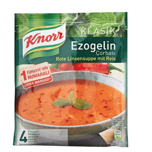 KNORR (EZOGELIN) RED LENTIL&RICE SOUP 65 GR