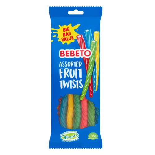 BEBETO ASSORTED FRUIT TWISTS 200 GR