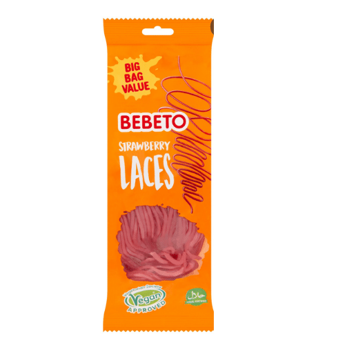 BEBETO STRAWBERRY LACES 200 GR